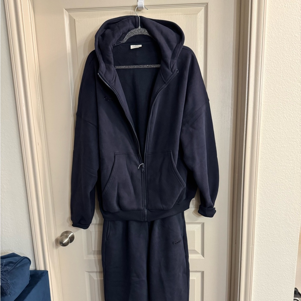 Navy Blue Women's Hoodie plus pants